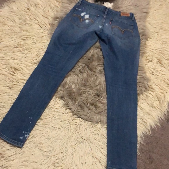 One of a Kind Distressed Levi’s 524 Skinny Sz 5M - Picture 14 of 17
